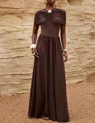 Rochie lunga SHEIN, maro