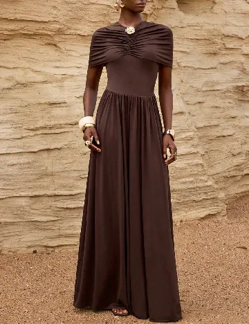 Rochie lunga SHEIN, maro