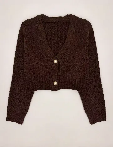 Cardigan SHEIN, maro