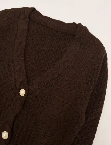 Cardigan SHEIN, maro