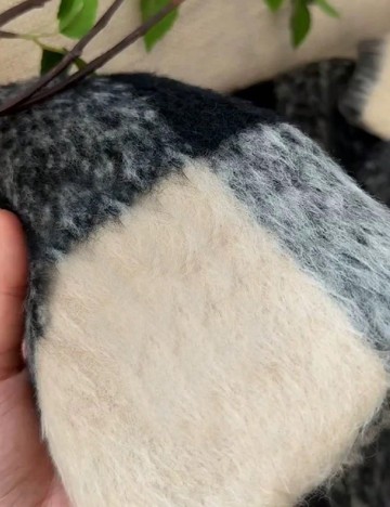 Palton SHEIN, crem/negru