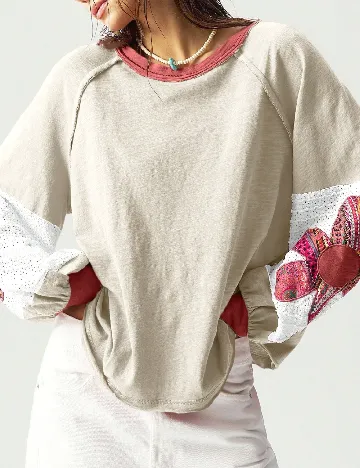 Bluza SHEIN CURVE, bej