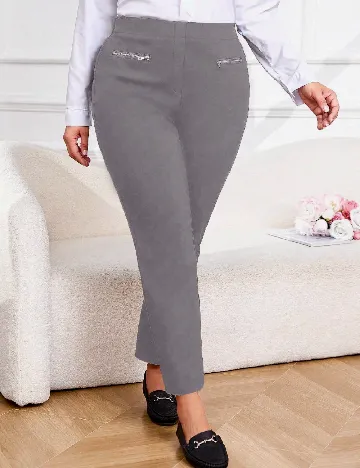 Pantaloni Emery Rose Curve, gri