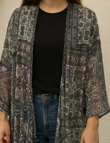 Kimono Zara, mix culori