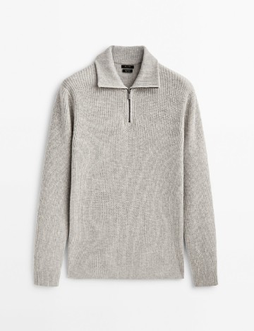 Pulover Massimo Dutti, gri