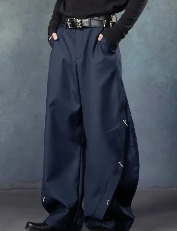 Pantaloni SHEIN, bleumarin