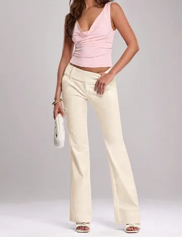 Pantaloni SHEIN, crem