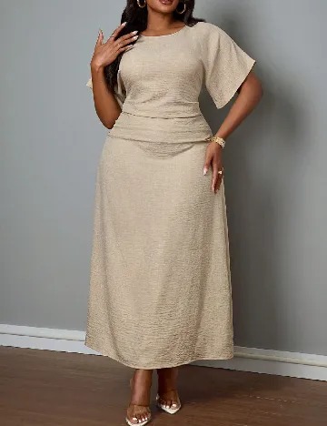 Rochie lunga SHEIN CURVE, bej