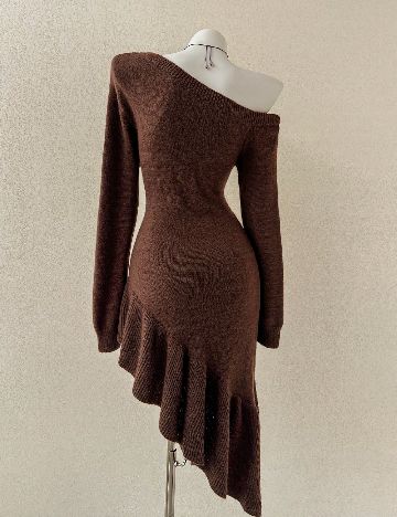 Rochie medie SHEIN, maro