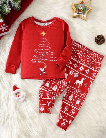 Compleu Shein Kids, rosu