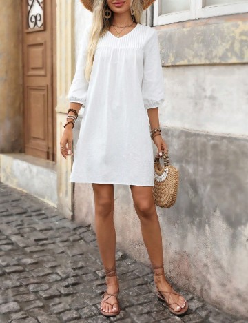Rochie scurta SHEIN, alb