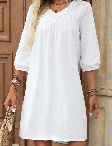 Rochie scurta SHEIN, alb