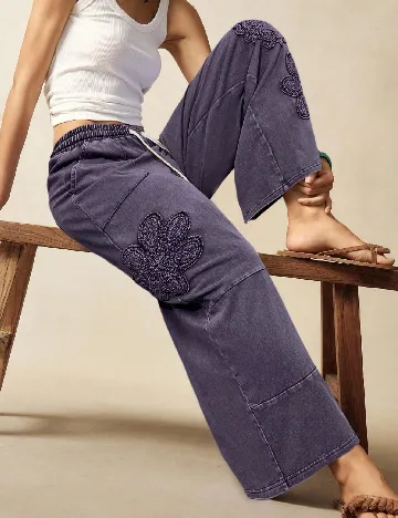 Pantaloni SHEIN, mov