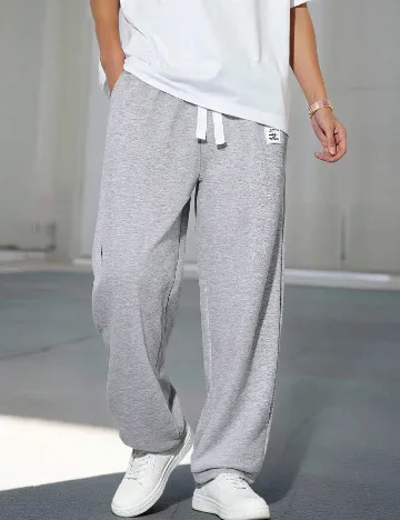 Pantaloni Shein Kids, gri