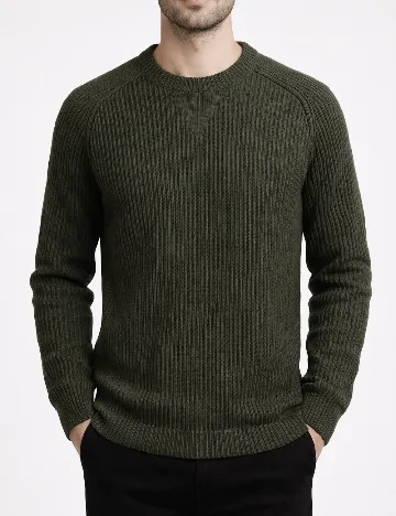 Pulover Pull&Bear, verde