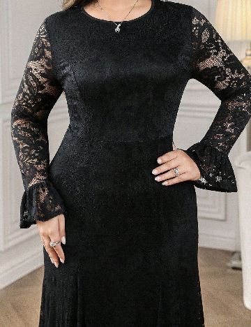 Rochie lunga SHEIN CURVE, negru