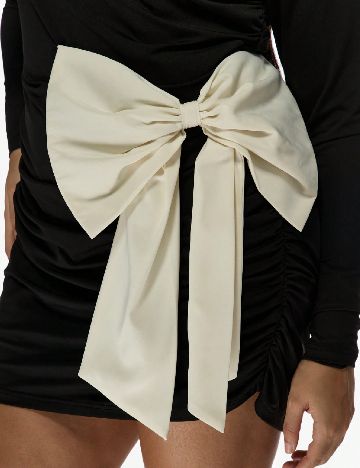 Rochie scurta MISSGUIDED Plus Size, negru/alb