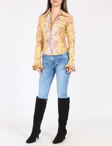 Camasa Bershka, galben