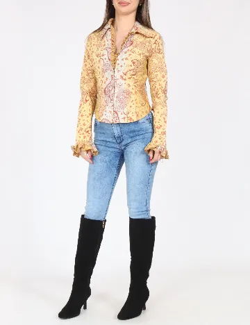 Camasa Bershka, galben