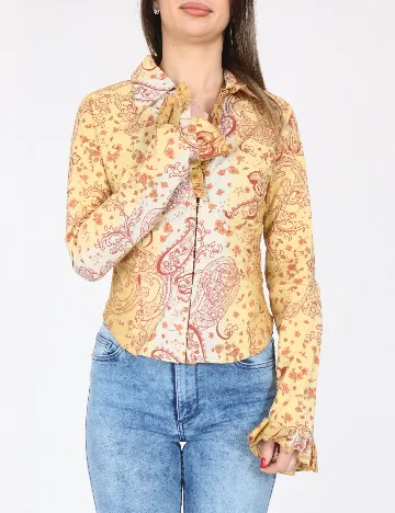 Camasa Bershka, galben