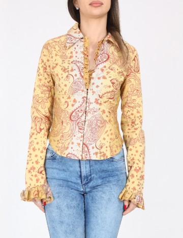 Camasa Bershka, galben