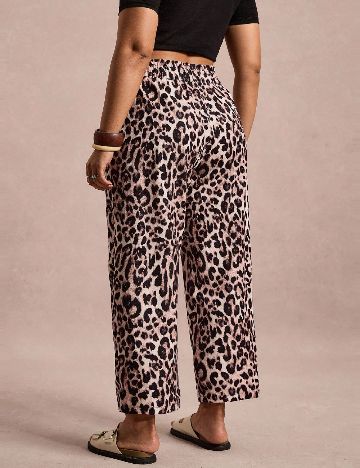Pantaloni SHEIN CURVE, animal print