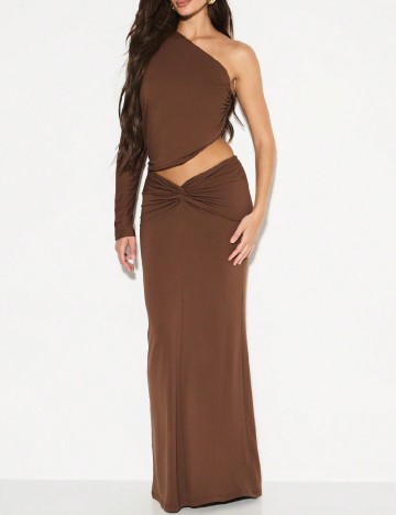 Rochie lunga SHEIN, maro