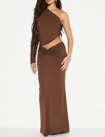 Rochie lunga SHEIN, maro