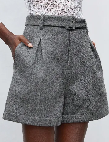 Pantaloni scurti SHEIN, gri