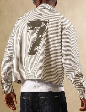 Camasa SUMWON, alb/maro