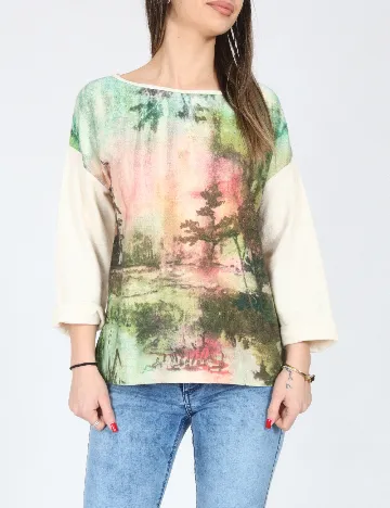 Bluza Oversize Zara, mix culori