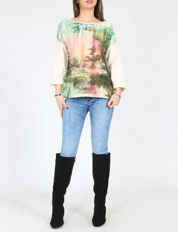 Bluza Oversize Zara, mix culori