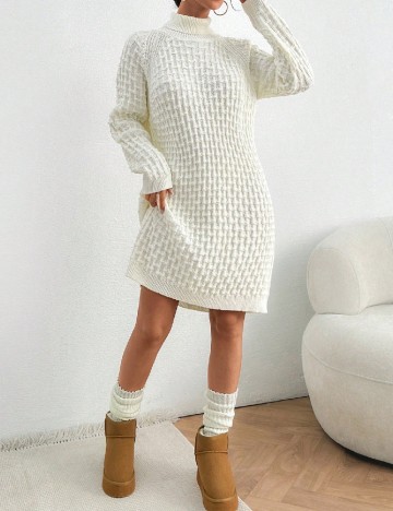 Rochie scurta SHEIN, ecru
