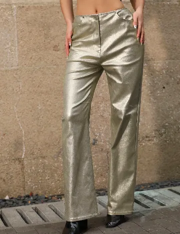 Pantaloni Anewsta, auriu