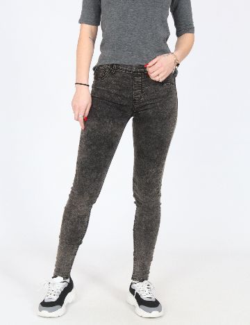 Pantaloni Bershka, gri inchis