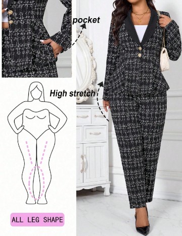 Compleu SHEIN CURVE, negru