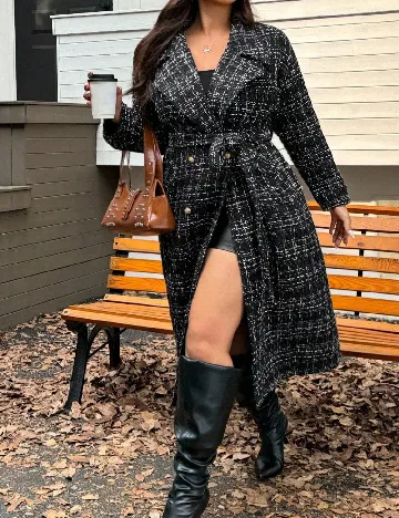 Palton SHEIN CURVE, negru