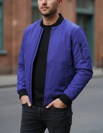 Geaca Zara, albastru