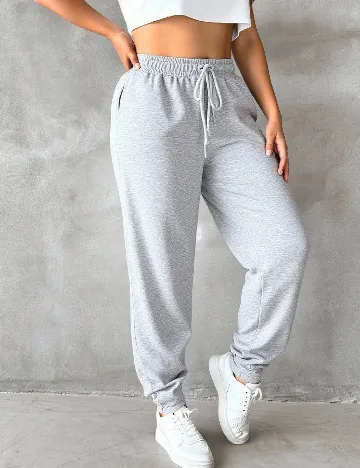 Pantaloni SHEIN CURVE, gri