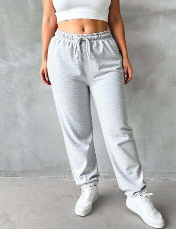 Pantaloni SHEIN CURVE, gri