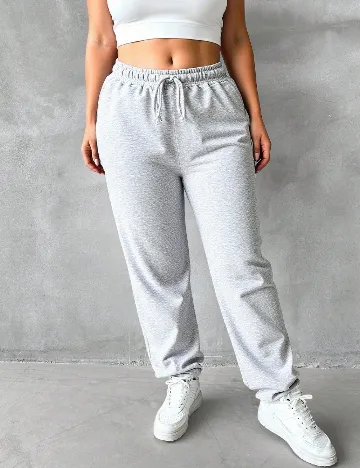 Pantaloni SHEIN CURVE, gri