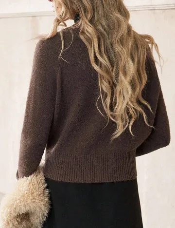 Cardigan SHEIN, maro