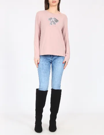 Bluza Zara, roz pudra inchis