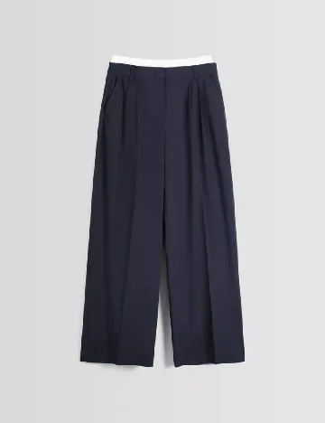 Pantaloni Bershka, bleumarin