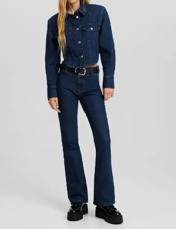 Blugi Bershka, albastru