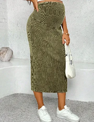 Fusta SHEIN Maternity, verde