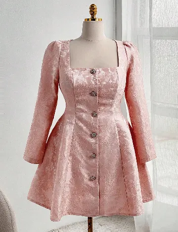 Rochie scurta SHEIN CURVE, roz