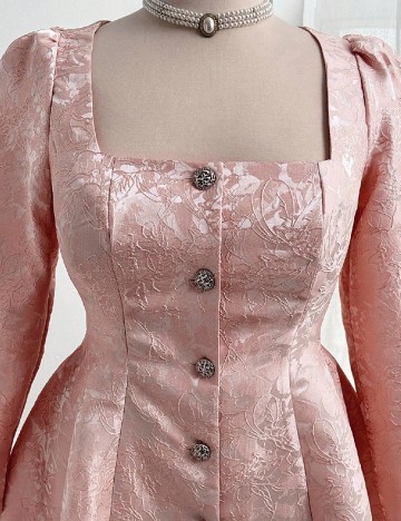 Rochie scurta SHEIN CURVE, roz