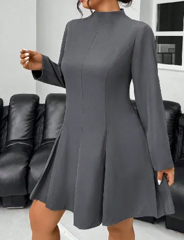 Rochie scurta SHEIN CURVE, gri