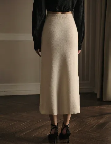 Fusta MOTF, ecru